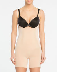 Spanx Open-Bust Mid-Thigh Bodysuit #10130R